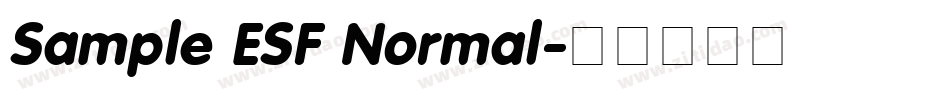 Sample ESF Normal字体转换